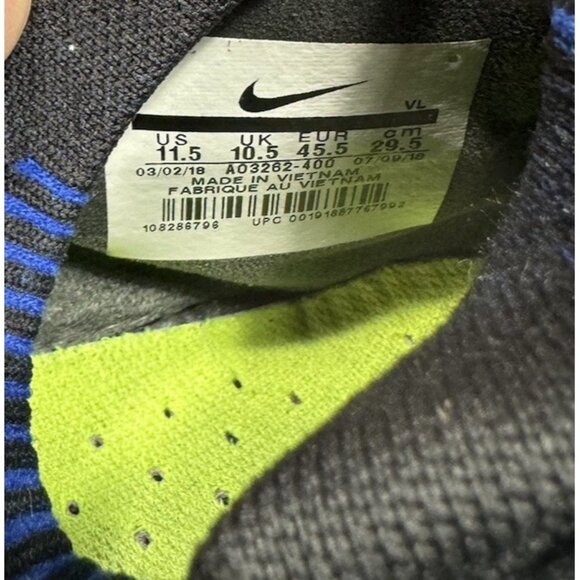 Nike Phantom VSN Vision Elite DF FG Soccer Cleats AO3262-400 Blue Size 11.5 - Picture 9 of 10